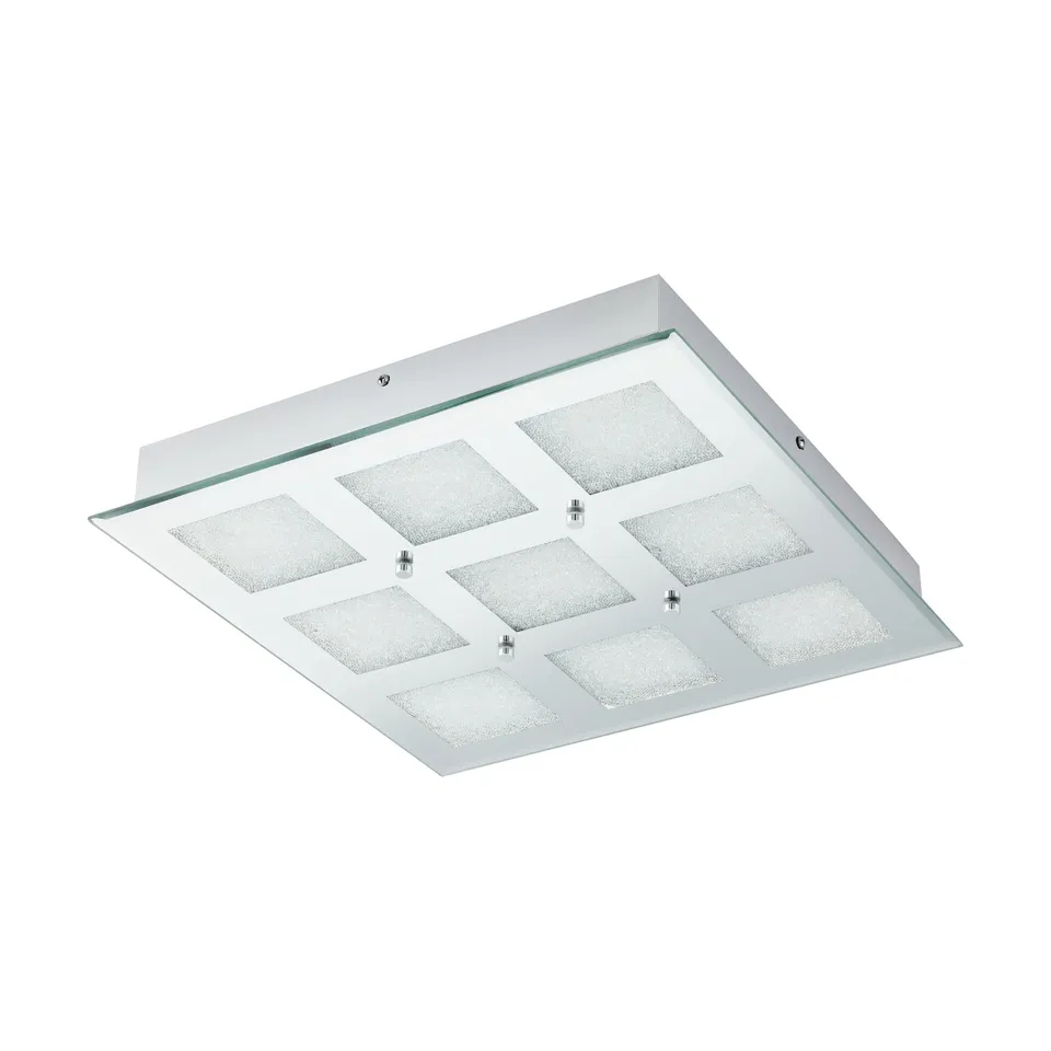 eglo-pallante-led-deckenleuchte-41-x-41-cm-stahl-chrom-brillantglas-4200-lumen-4 image 1