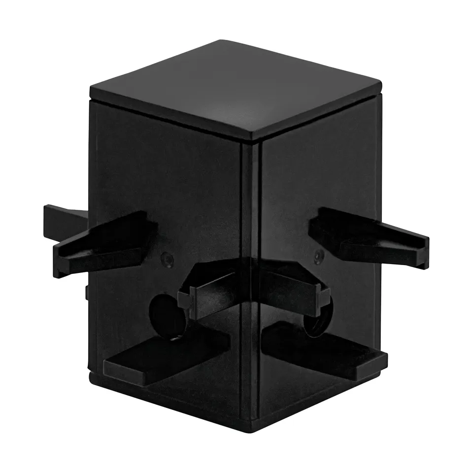 eglo-track-pro-tp-cube-connector-verbinder-schwarz-f-r-schienensystem-ecken image 1