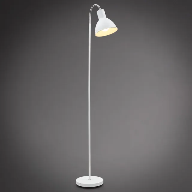 briloner-b-k-licht-stehlampe-vintage-e27-wei-chrom-schwenkbar-145x40x22-cm-mit-f image 1