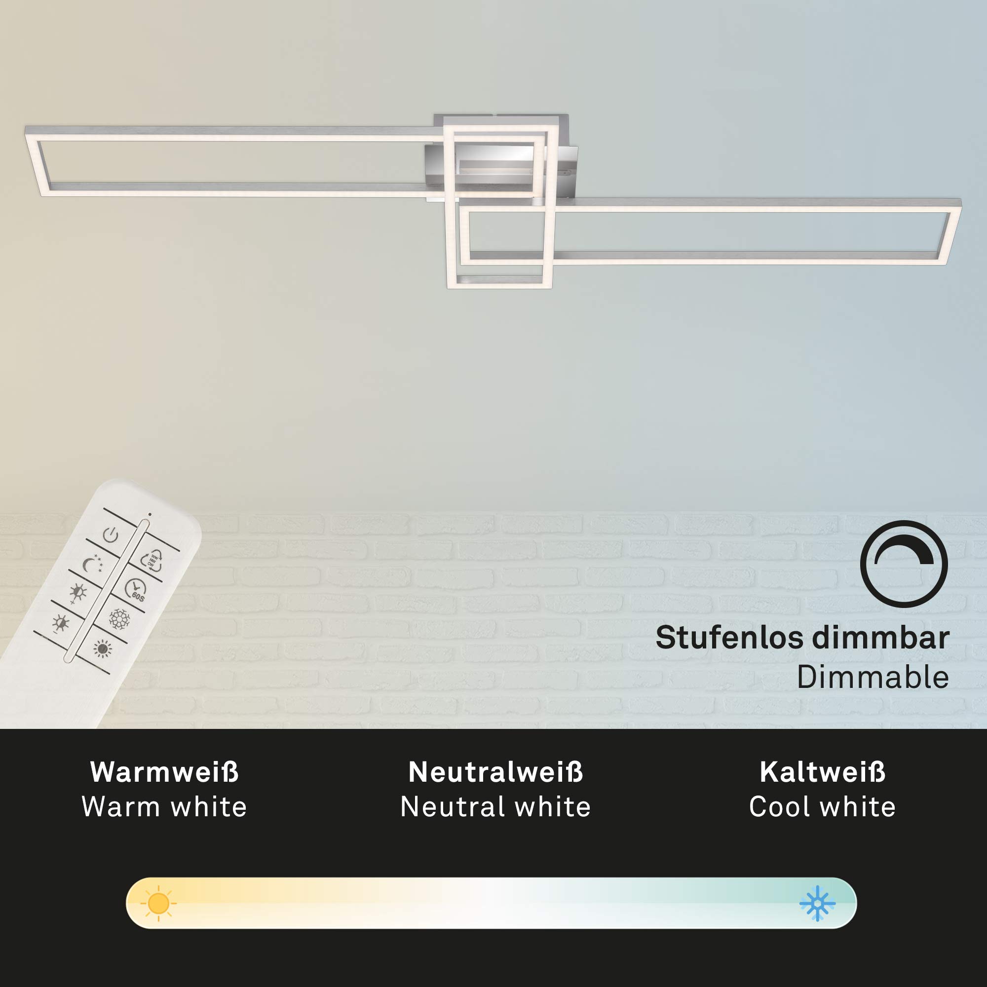 briloner-led-deckenlampe-3-module-dimmbar-cct-mit-fernbedienung-110x35-cm-chrom- image 3