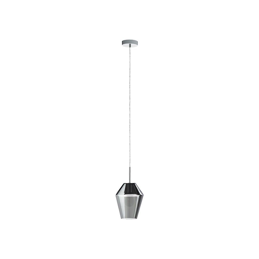 eglo-murmillo-pendelleuchte-1-flammig-h-ngelampe-stahl-chrom-rauchglas-schwarz-t image 1