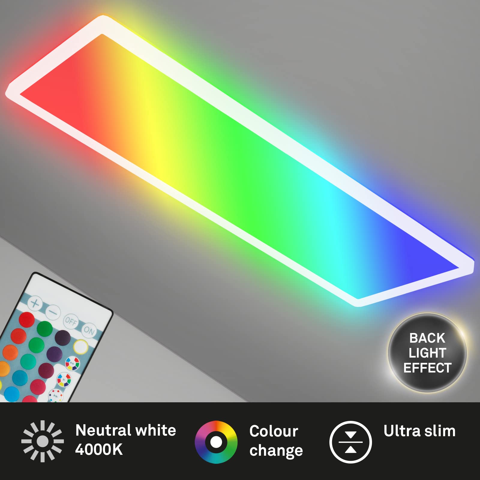 briloner-led-deckenleuchte-rgbw-backlight-dimmbar-fernbedienung-wei-58cm image 2