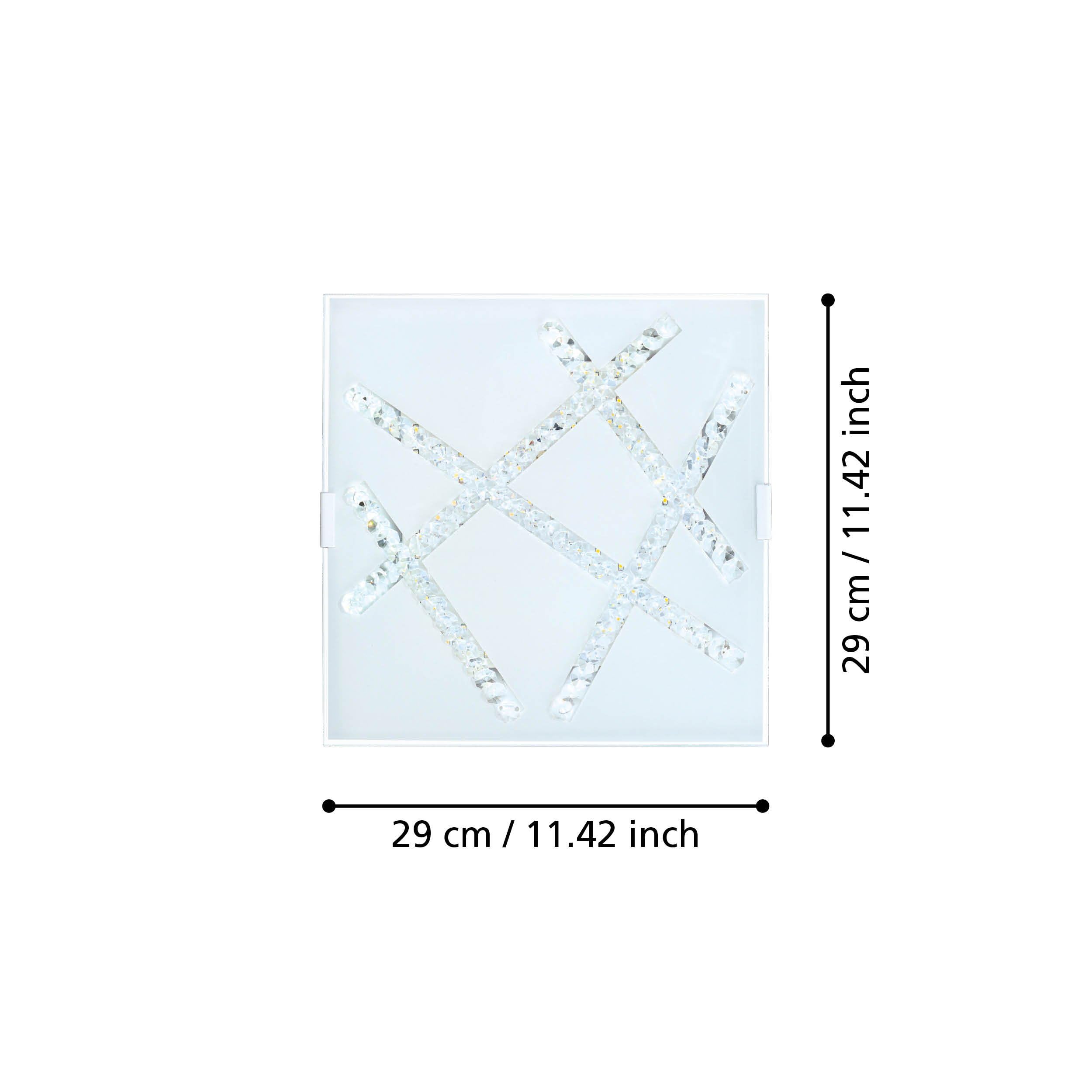 eglo-sorrenta-led-deckenlampe-29x29-cm-stahl-wei-glas-warmwei image 5