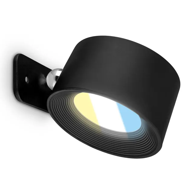 briloner-wandleuchte-mit-akku-magnetisch-360-drehbar-dimmbar-cct-schwarz-8-7x7-5 image 1
