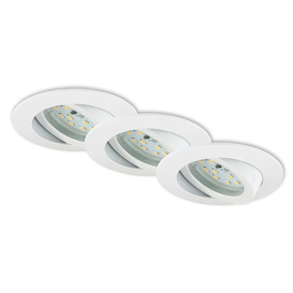 briloner-led-einbauleuchte-3er-set-dimmbar-schwenkbar-rund-wei-230v image 1
