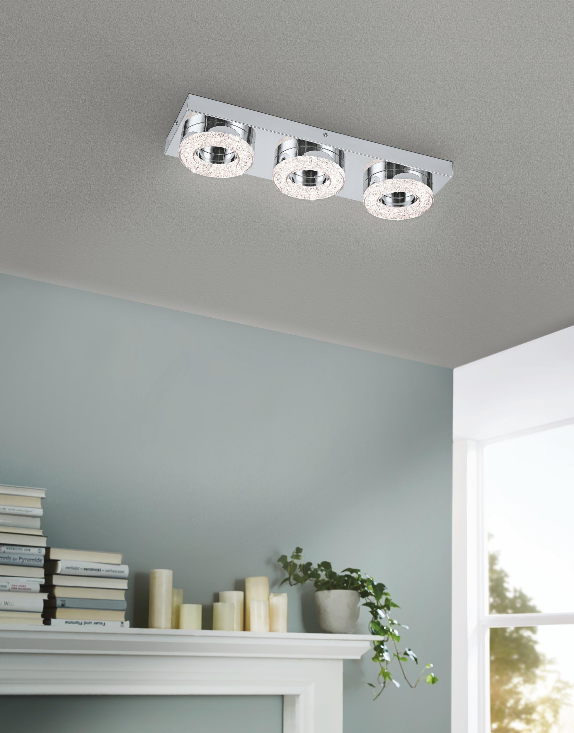 eglo-fradelo-led-deckenleuchte-3-flammig-chrom-kristall-46-cm image 2