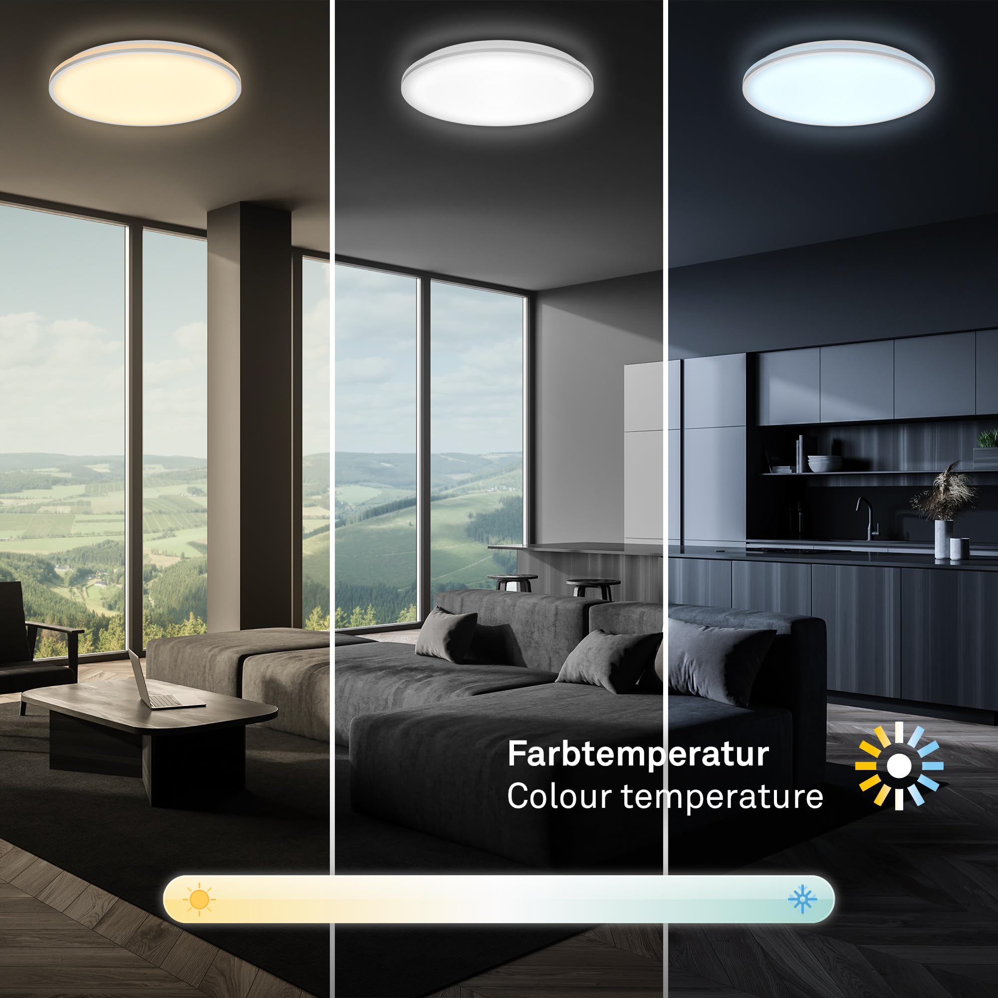briloner-led-deckenleuchte-rund-dimmbar-mit-fernbedienung-3000-6500k-chrom-matt- image 5