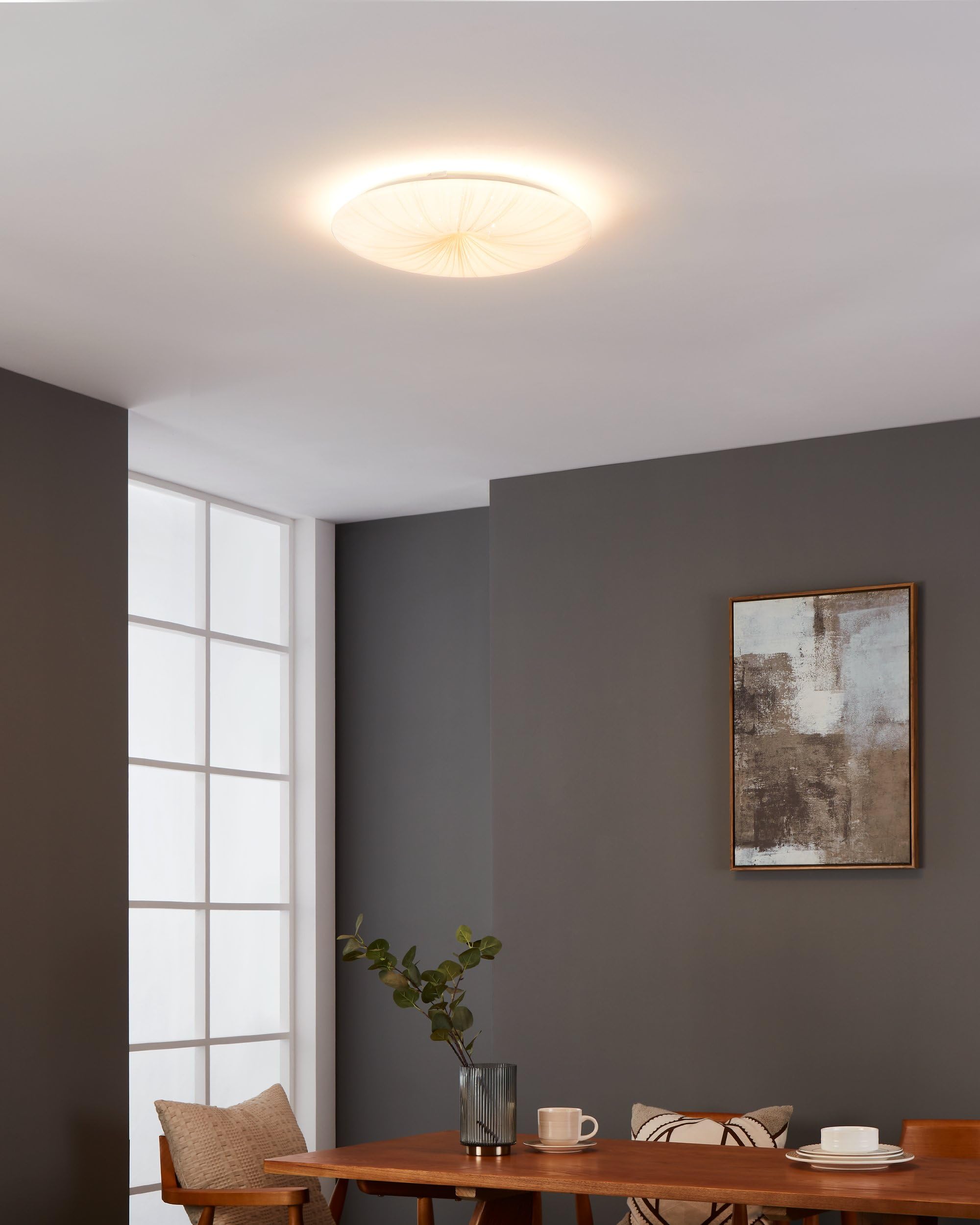 eglo-nieves-1-led-deckenlampe-41-cm-sternenhimmel-wei-gold-warmwei image 2
