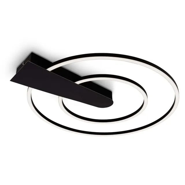 briloner-led-deckenleuchte-rund-schwarz-49-5cm-dimmbar-25w-3000-lumen image 1