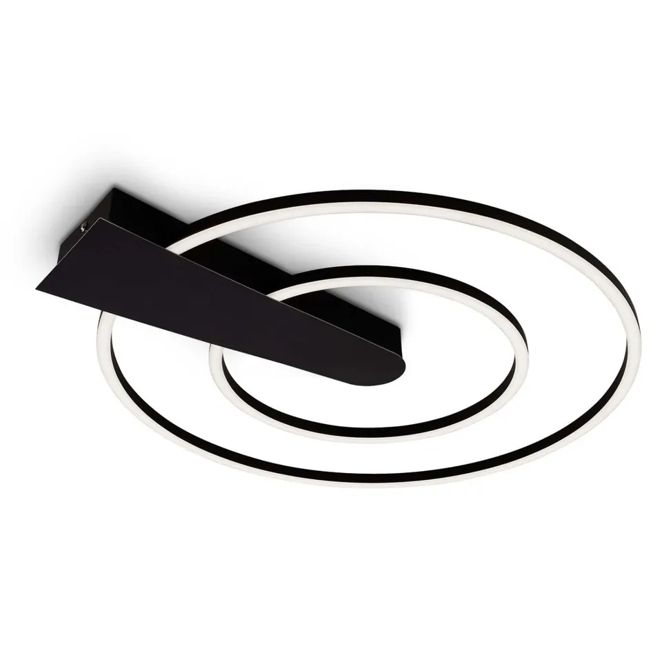briloner-led-deckenleuchte-rund-schwarz-49-5cm-dimmbar-25w-3000-lumen image 1