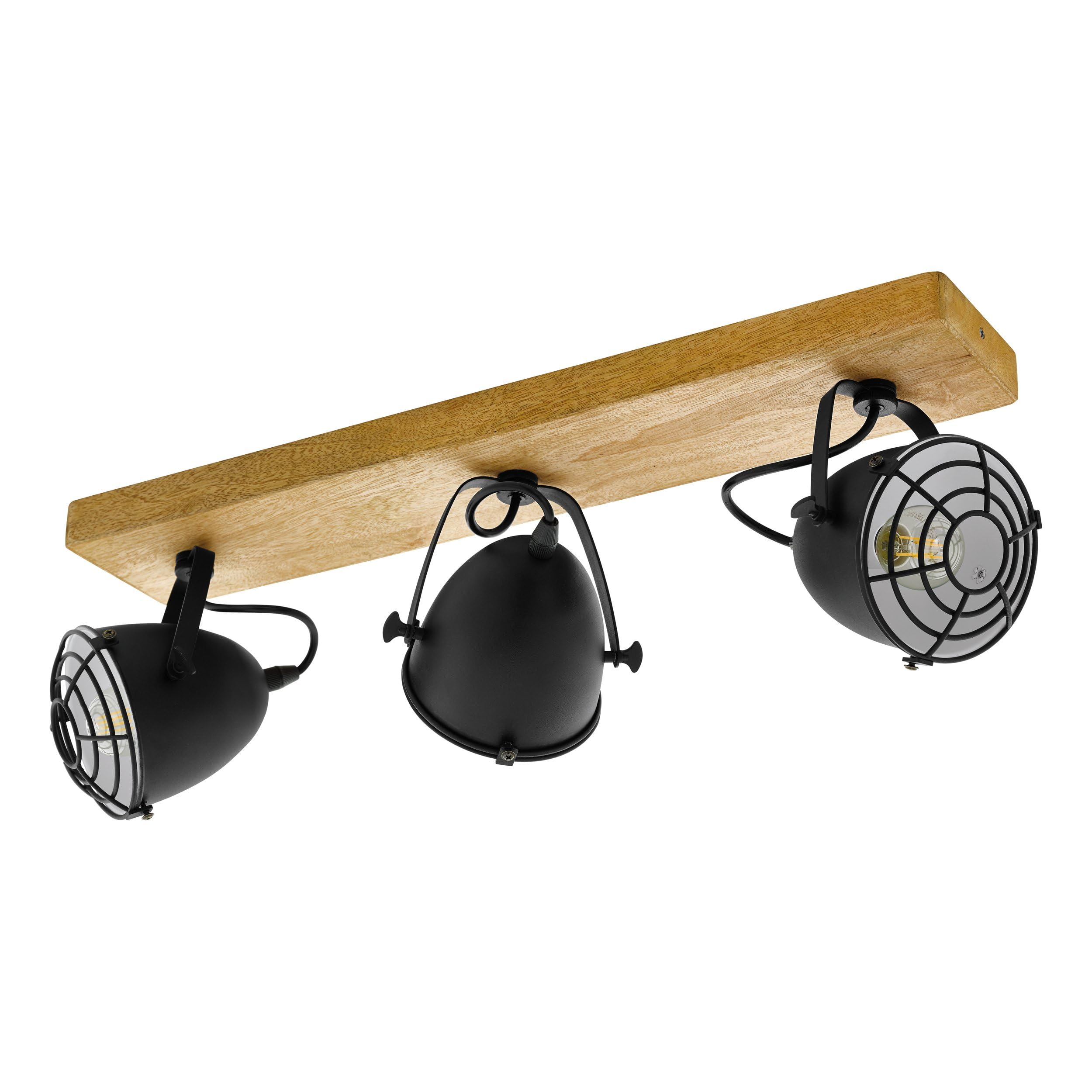 eglo-gatebeck-deckenleuchte-2-flammig-vintage-schwarz-holz-e14 image 8