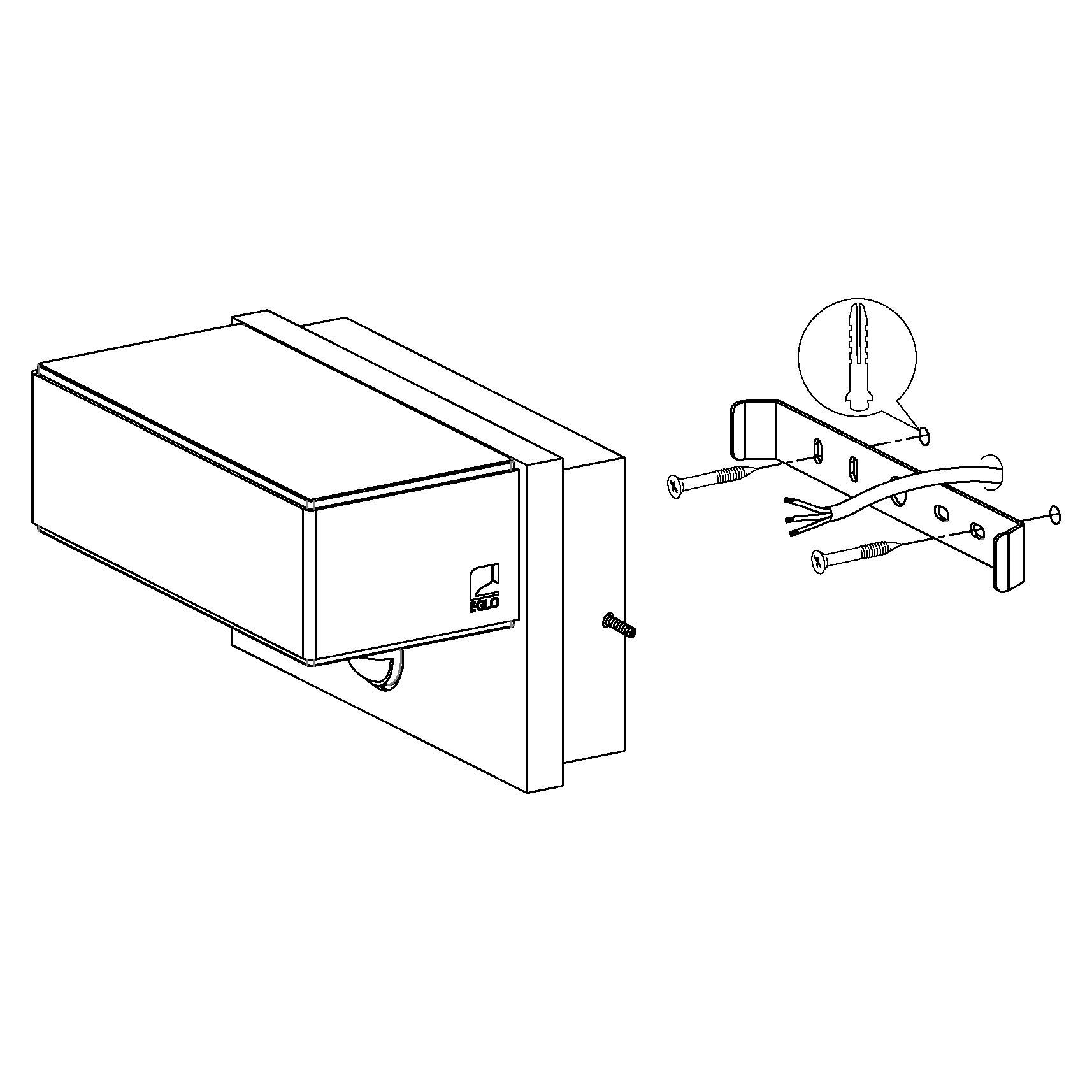eglo-azzinano-led-au-en-wandleuchte-2-flammig-mit-bewegungsmelder-silber-wei-ip4 image 7