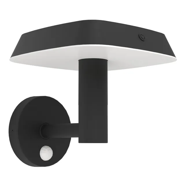 eglo-dreoli-led-solar-wandleuchte-au-en-mit-bewegungsmelder-ip44-schwarz image 1