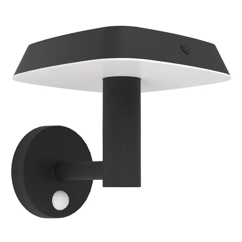 eglo-dreoli-led-solar-wandleuchte-au-en-mit-bewegungsmelder-ip44-schwarz image 1