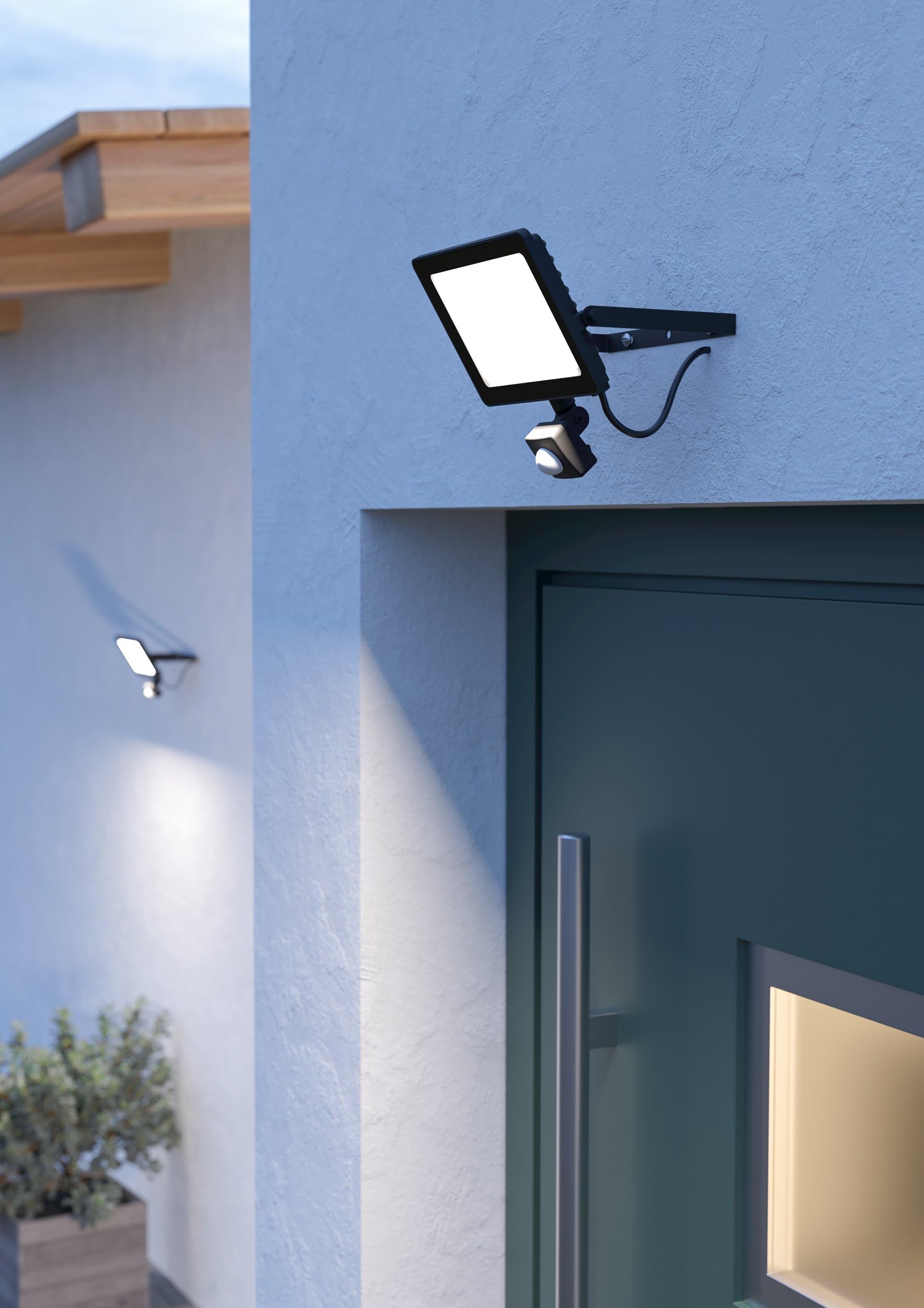eglo-risacca-e-led-au-enstrahler-mit-bewegungsmelder-ip65-schwenkbarer-fluter-45 image 2