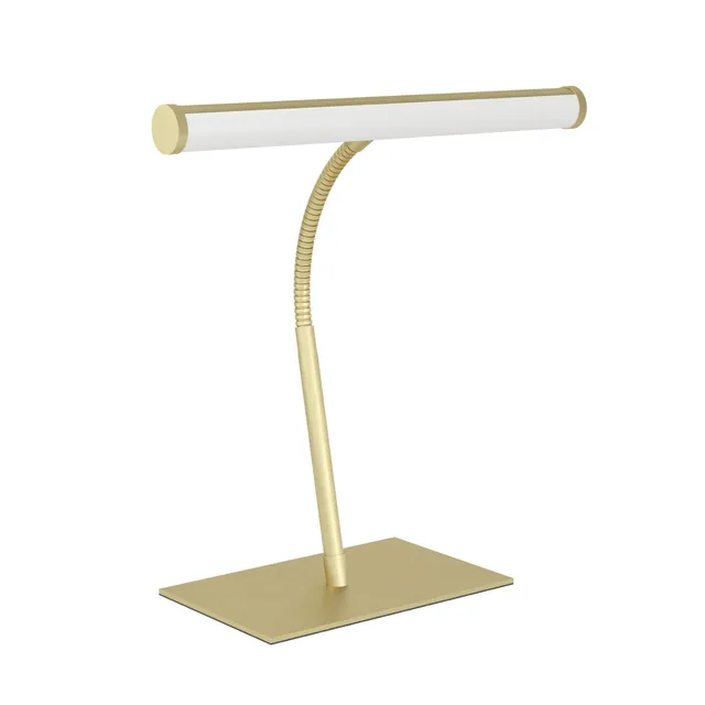 eglo-riccione-led-tischlampe-flexarm-messing-touch-dimmbar-2700-6500-k image 1
