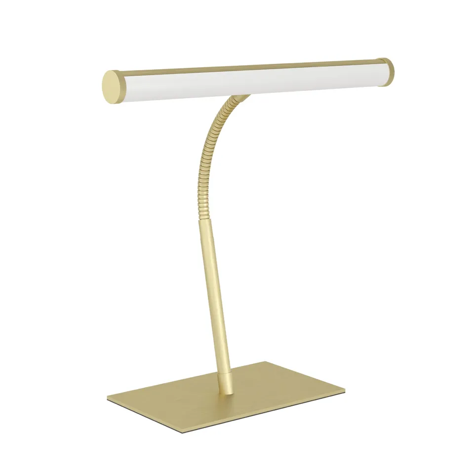 eglo-riccione-led-tischlampe-flexarm-messing-touch-dimmbar-2700-6500-k image 1
