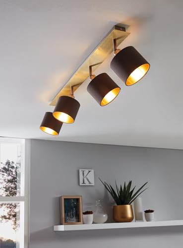 eglo-valbiano-deckenlampe-4-flammig-e14-messing-textil image 5