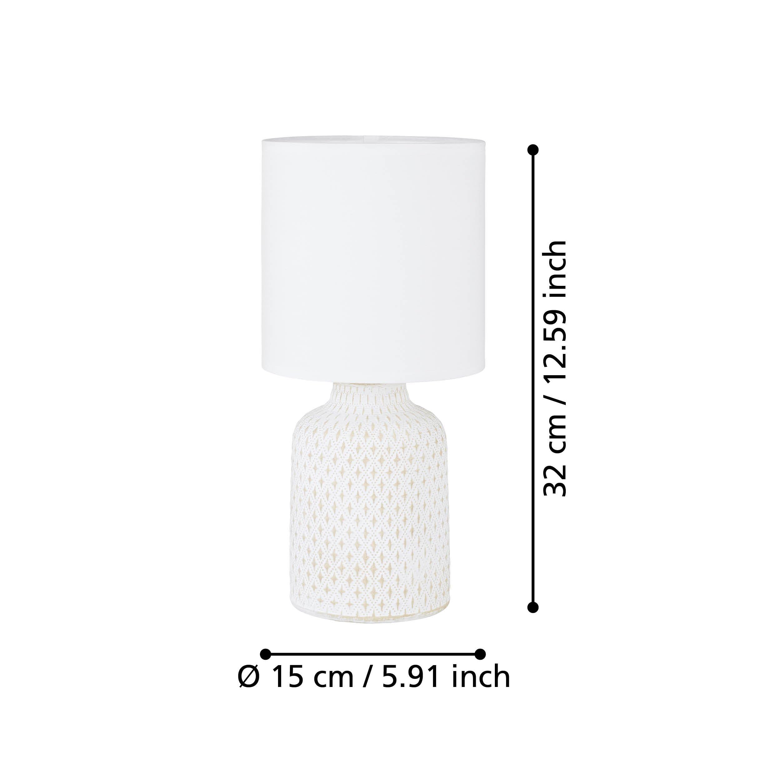 eglo-bellariva-tischleuchte-e14-keramik-creme-32-cm-wei image 5