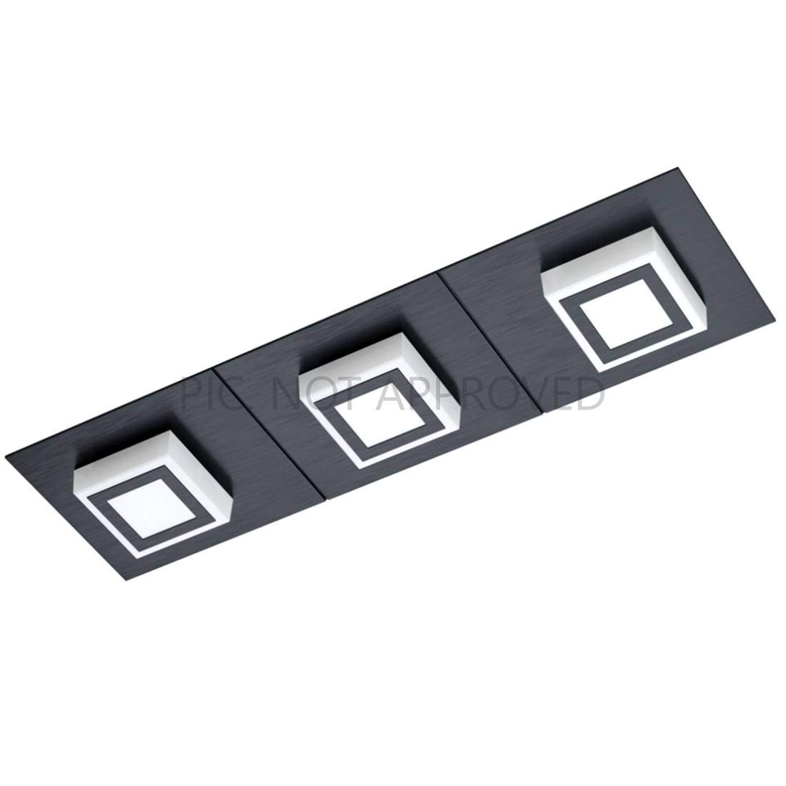 eglo-masiano-1-led-deckenleuchte-3-flammig-schwarz-satiniert-warmwei image 1
