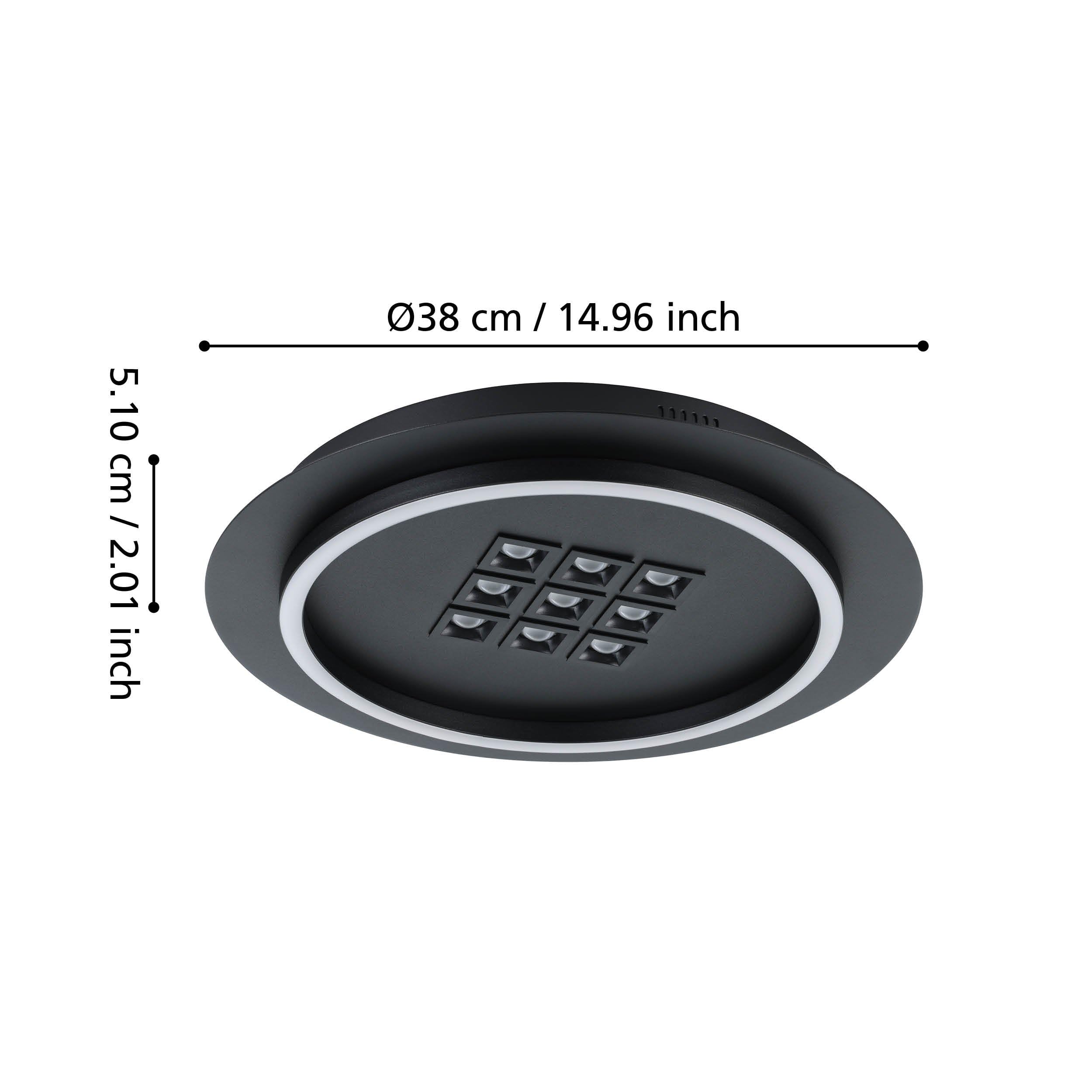 eglo-balazote-led-deckenleuchte-rund-38-cm-dimmbar-mit-fernbedienung-schwarz-wei image 7