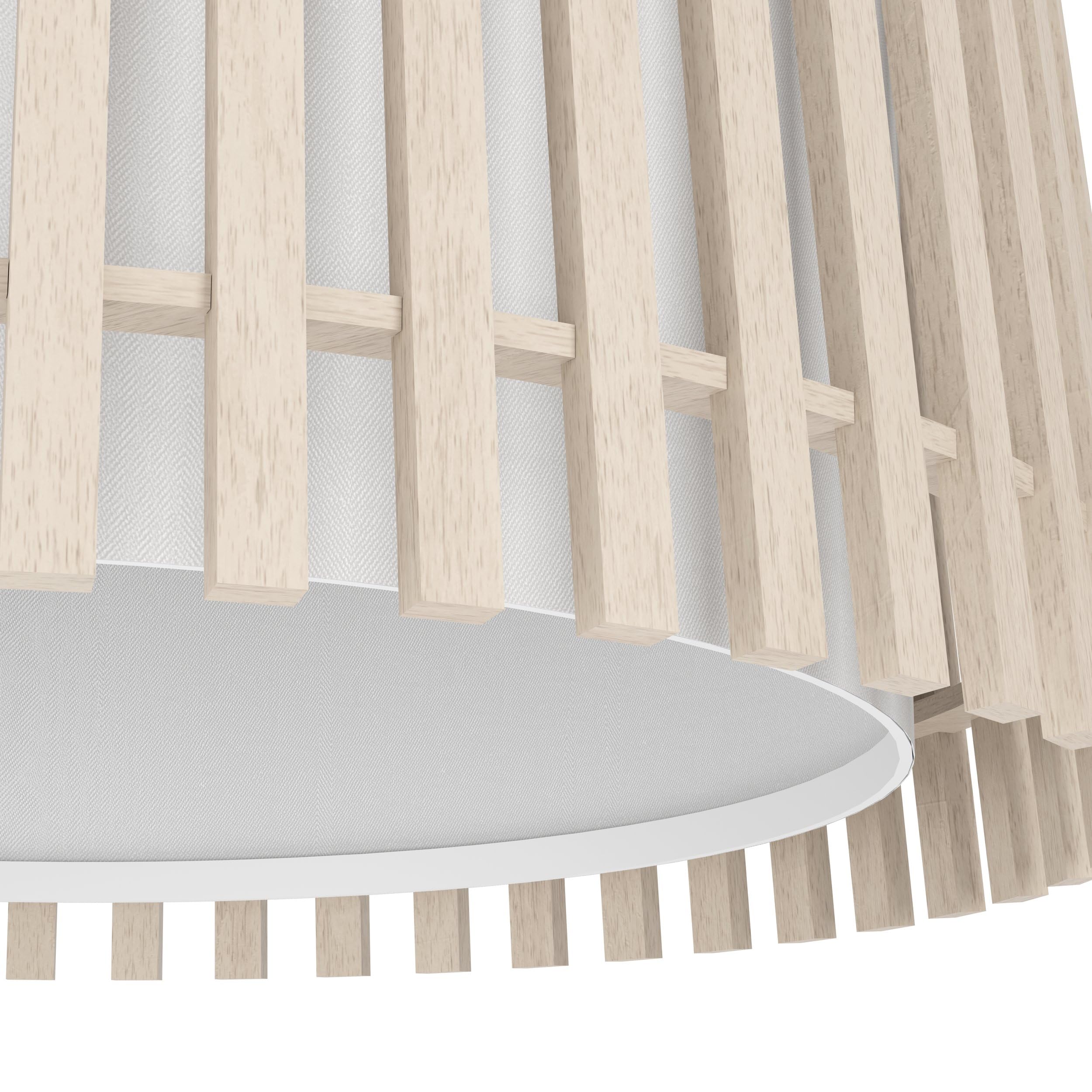 eglo-fattoria-deckenlampe-38-cm-holz-hell-und-stoff-wei-e27 image 4