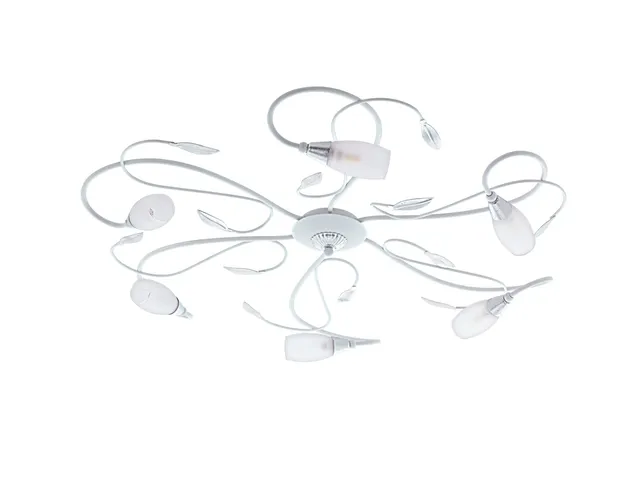 eglo-gerbera-2-led-deckenleuchte-6-flammig-wei-retro-78-cm-g9-warmwei image 1