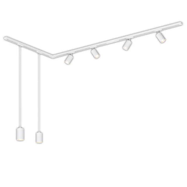 briloner-rail-schienensystem-komplettset-l-form-deckenleuchte-2-25-m-wei-4x-gu10 image 1