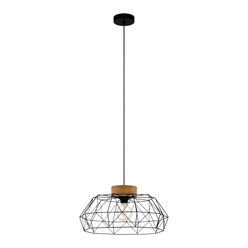 eglo-padstow-pendelleuchte-vintage-industrial-schwarz-holz-e27-44-5-cm image 6