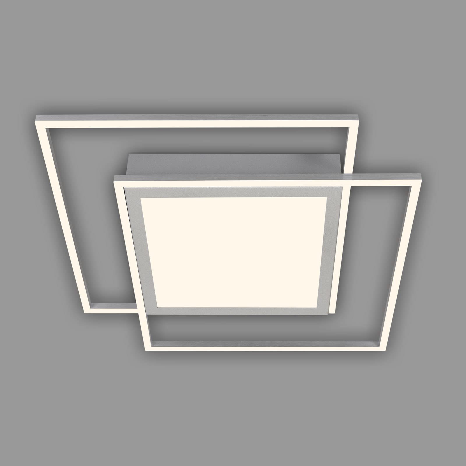 briloner-led-deckenleuchte-frame-mit-mittellicht-515x515-mm-5800-lumen-chrom-mat image 1