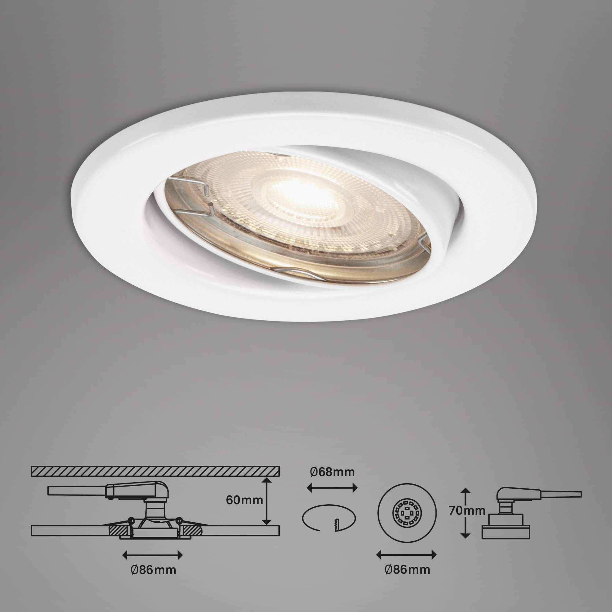 briloner-led-einbauleuchten-3er-set-wei-schwenkbar-gu10-3-5w-350-lm-3000k-ip23-8 image 7