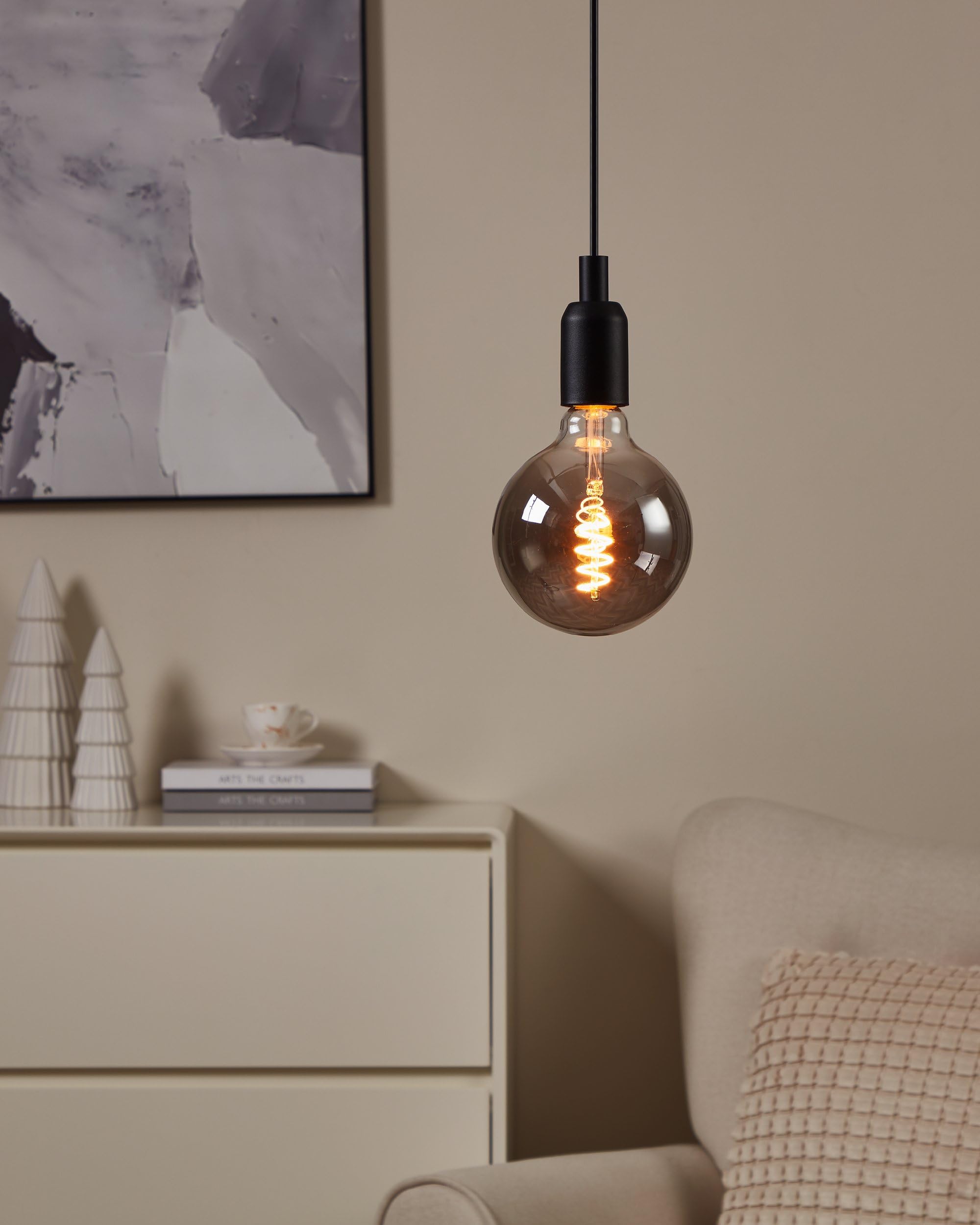 eglo-connect-z-e27-smart-vintage-led-g125-4w-warmwei-zigbee-rauchglas image 2