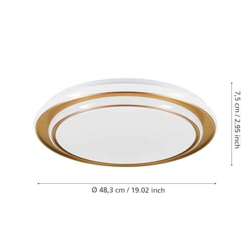 eglo-moschetta-led-deckenleuchte-49-cm-mit-fernbedienung-gold-wei-cct image 8