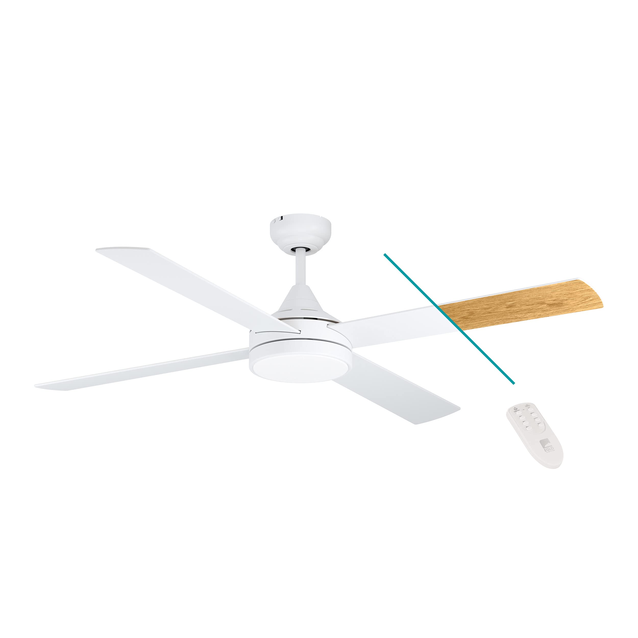 eglo-losciale-led-deckenventilator-106-6-cm-wei-holz-mit-fernbedienung image 6