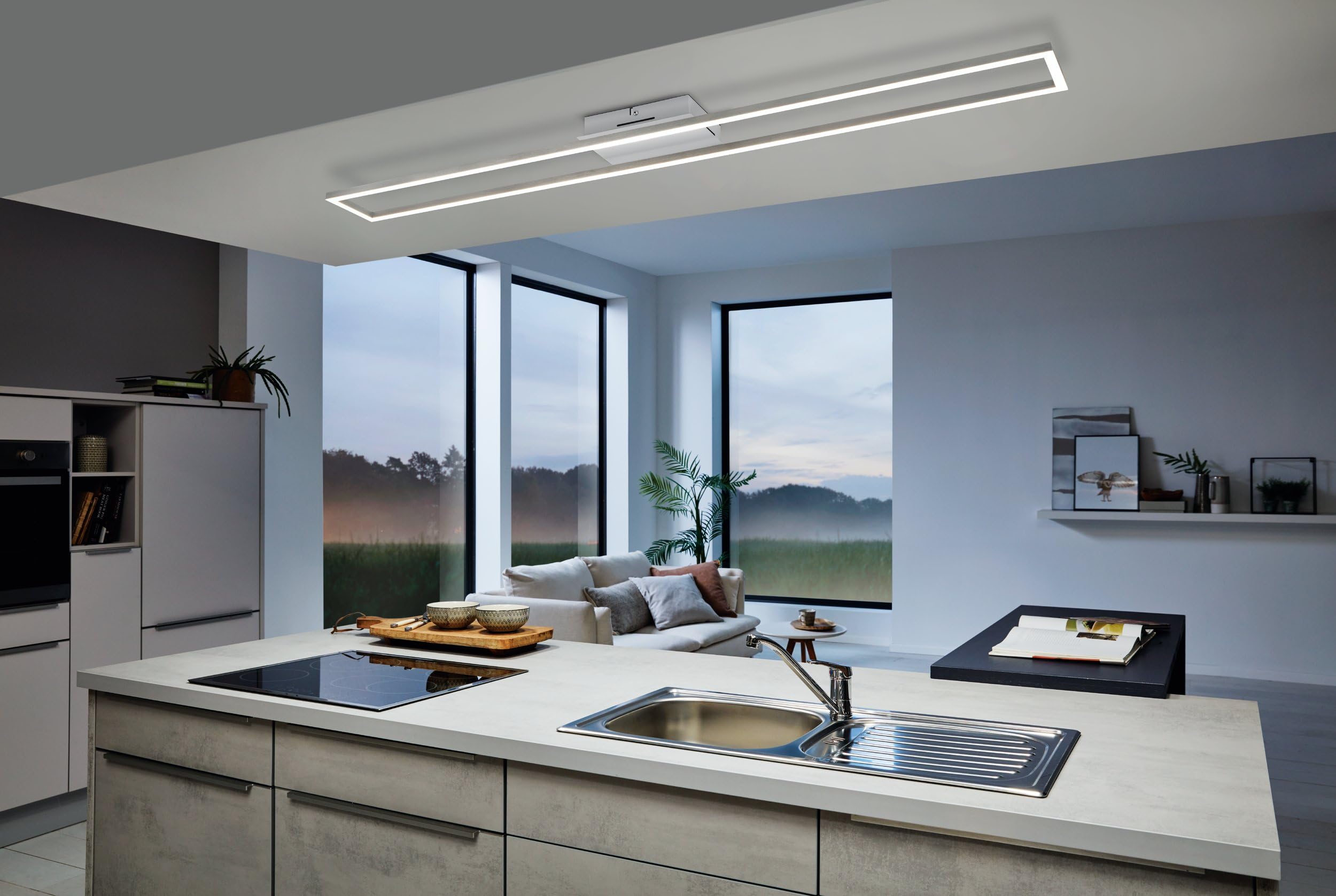 eglo-sentiero-led-deckenleuchte-110-cm-mit-fernbedienung-schwarz-wei-cct-dimmbar image 3