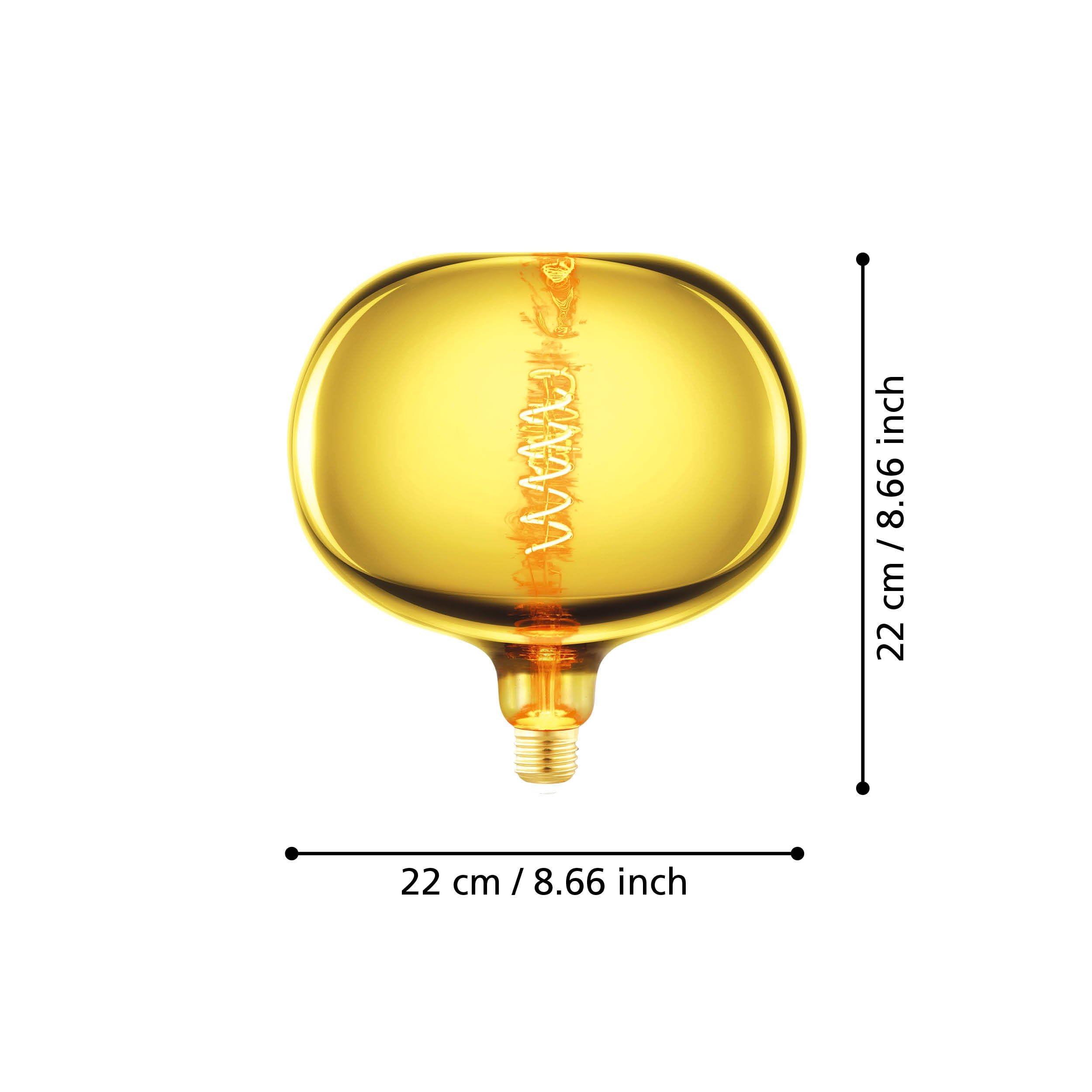 eglo-big-size-apfel-e27-led-spiral-vintage-gold-bedampft-dimmbar-4w-40lm-1900k-2 image 3