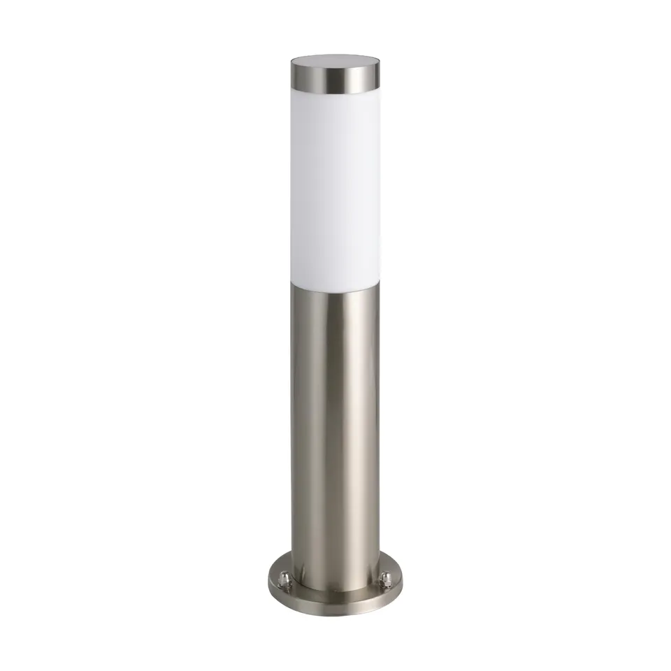 eglo-helsinki-led-au-en-wegelampe-pollerleuchte-edelstahl-silber-45-cm-e27-ip65 image 1