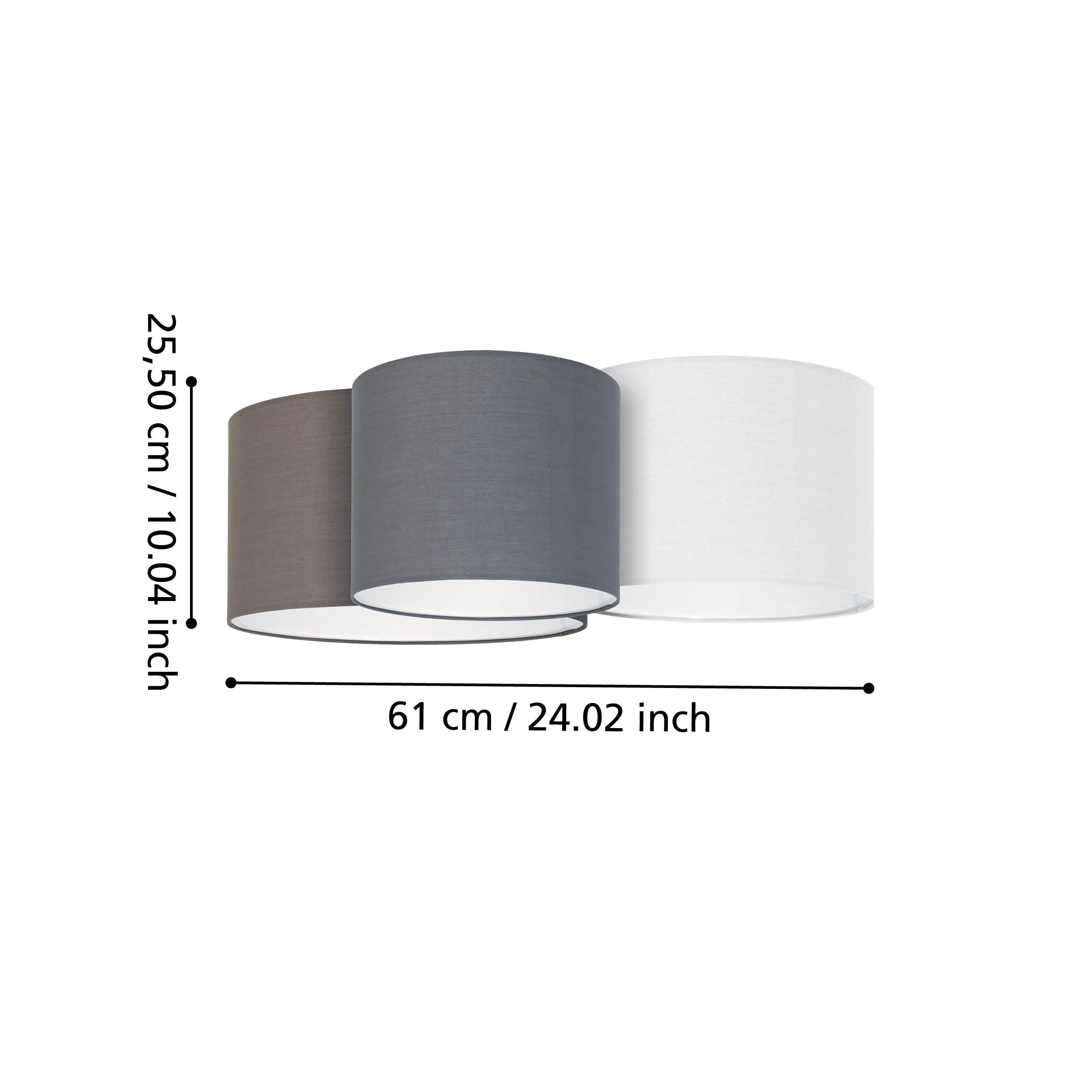 eglo-pastore-deckenlampe-3-flammig-textil-e27-61x49-5x25-5-cm-wei-braun-grau image 5