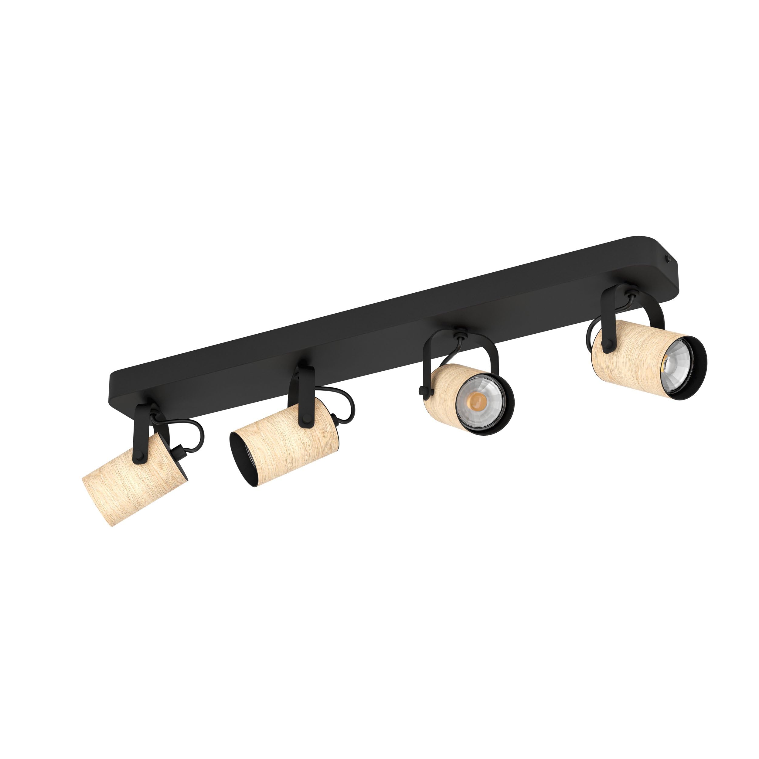 eglo-cayuca-led-deckenstrahler-2-flammig-holz-natur-schwarz-gu10-warmwei image 7