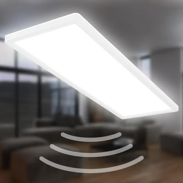 briloner-led-deckenlampe-mit-bewegungsmelder-ip44-panel-58x20-cm-wei-22-w-3000-l image 1