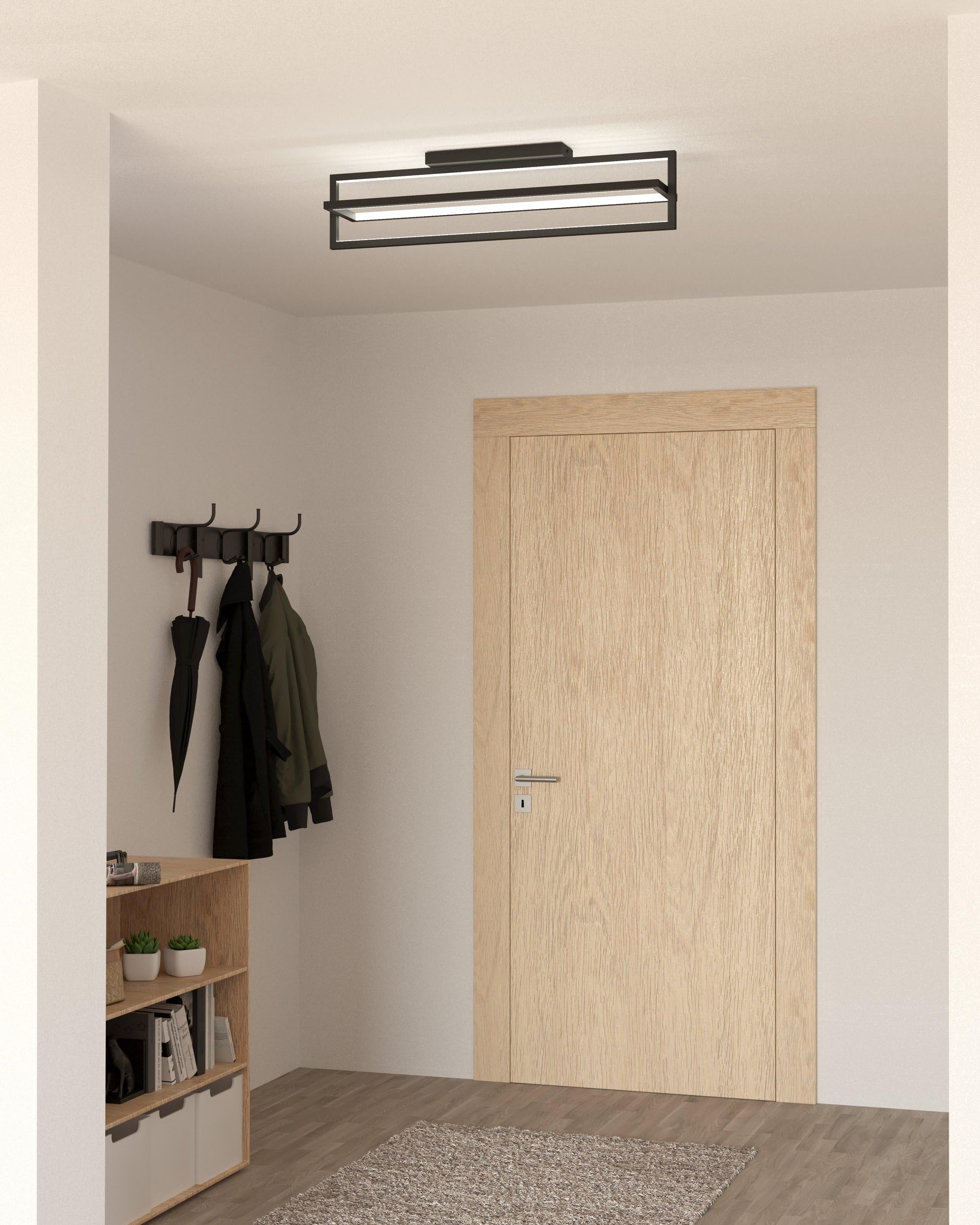 eglo-siberia-led-deckenleuchte-78x16-cm-schwarz-wei-dimmbar-mit-fernbedienung image 4