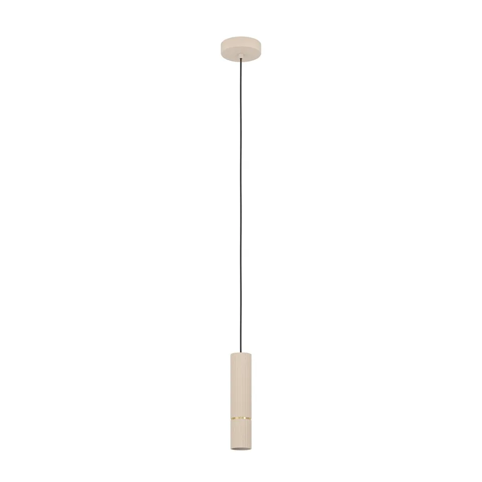 eglo-caminia-led-pendelleuchte-gu10-beige-gold-h110cm-6cm image 1