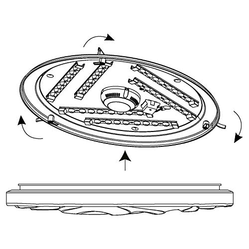 eglo-benariba-led-deckenleuchte-rund-55-cm-wei-wellen-dekor image 8