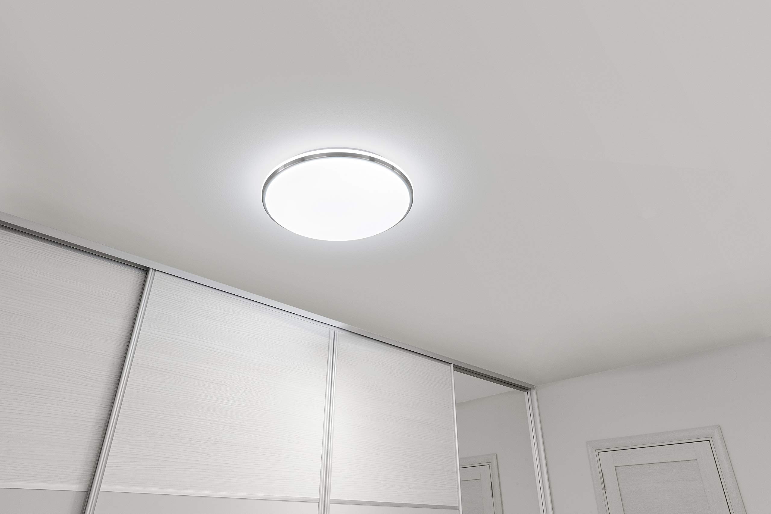 eglo-marunella-led-deckenleuchte-34-cm-stufenweise-dimmbar-silber-wei image 2