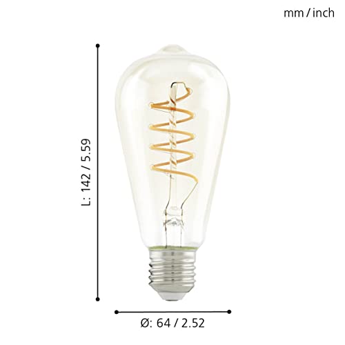 eglo-amber-vintage-e27-led-gl-hbirne-spiral-st64-4w-260lm-2200k image 7