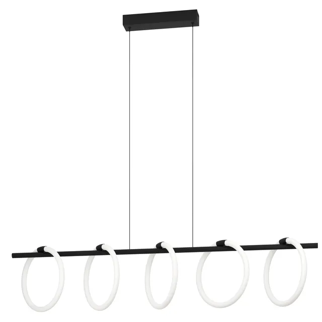 eglo-caranacoa-5-flammige-led-h-ngelampe-schwarz-wei-117-cm image 1