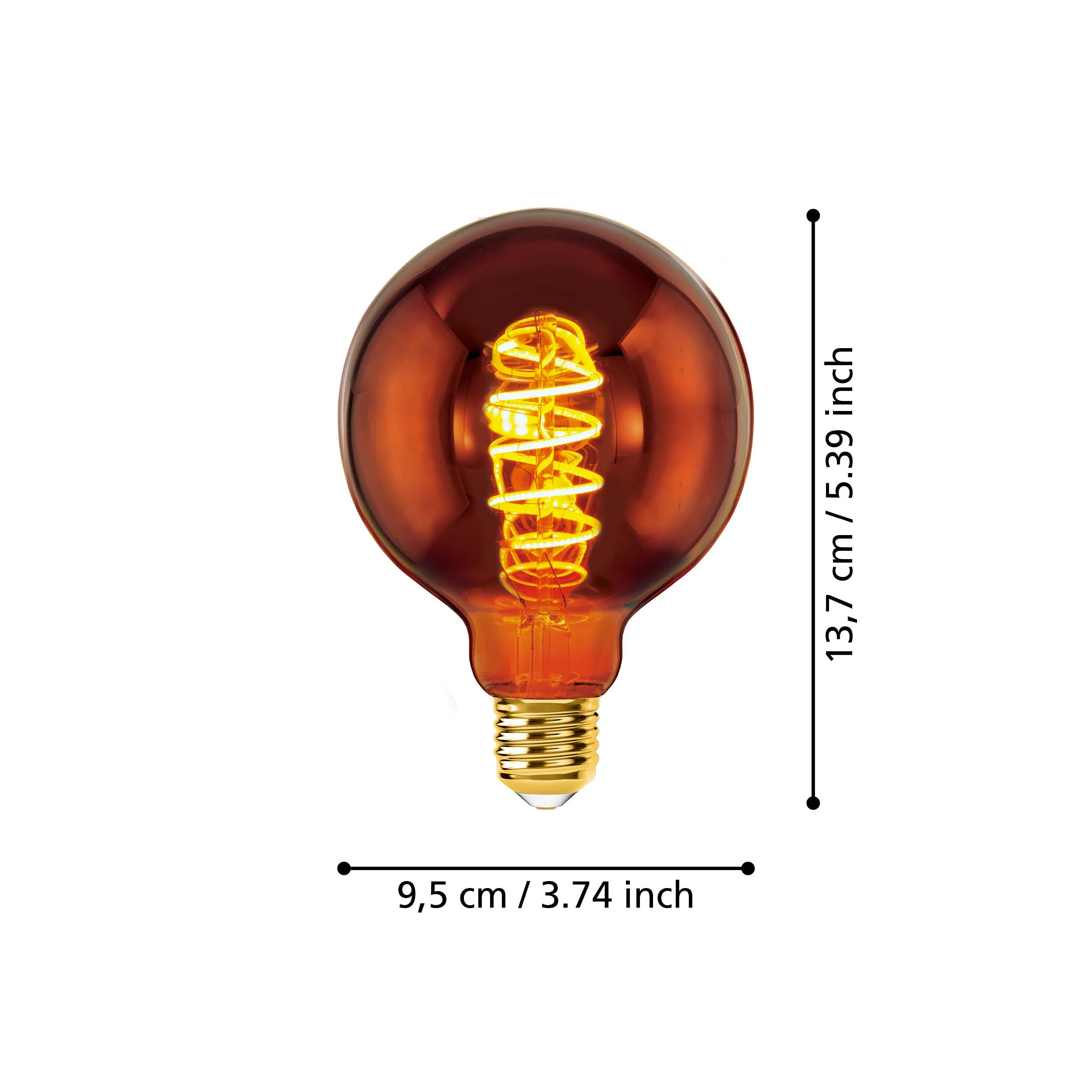 eglo-e27-spiral-led-globe-g95-kupfer-vintage-4w-warmwei-dimmbar image 6