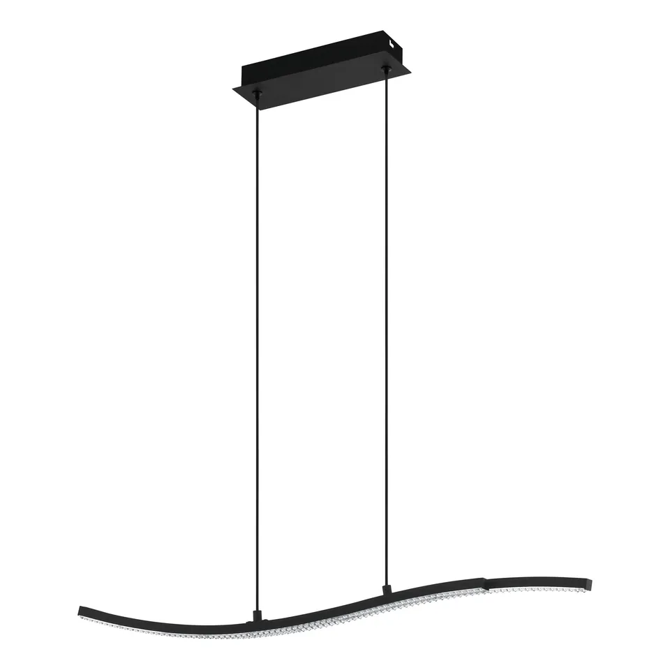 eglo-lejias-led-pendelleuchte-mit-kristall-schwarz-transparent-78-cm image 1