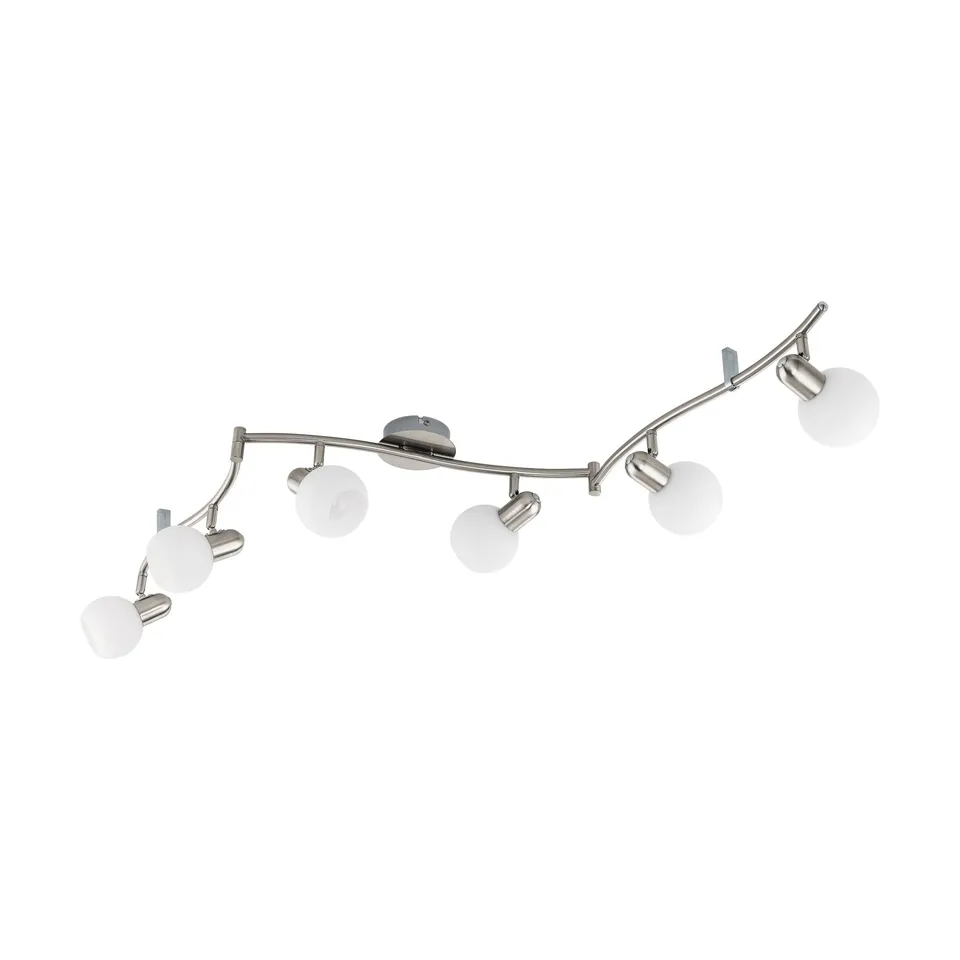 eglo-comba-led-deckenstrahler-139-cm-nickel-matt-glas-opal-matt-e14 image 1